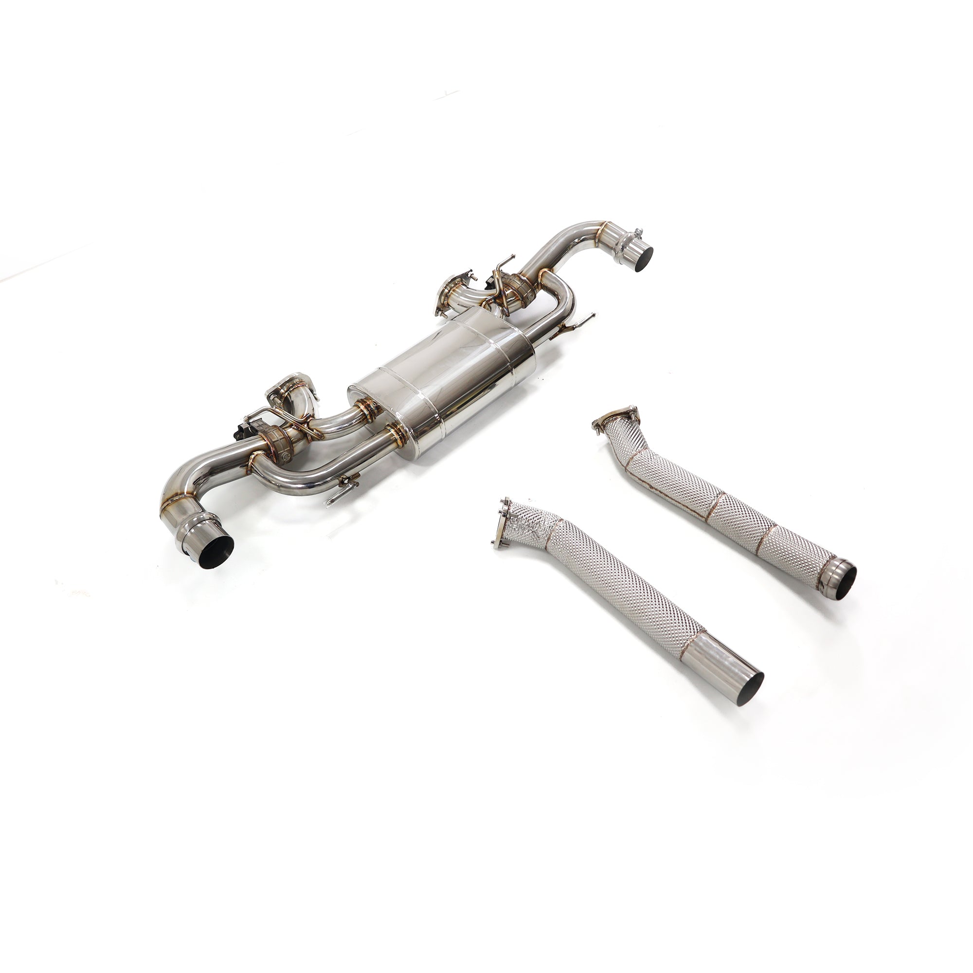 Alfa Romeo Stelvio Quadrifoglio 2.9T catback add Resonator Tube sus304 Valved Sport Exhaust System