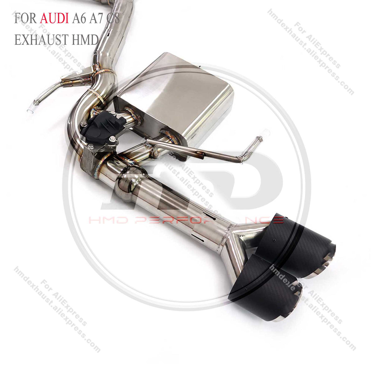 Audi A6 A7 C8 Hybrid 2.0T catback sus304 Valved Sport Exhaust System