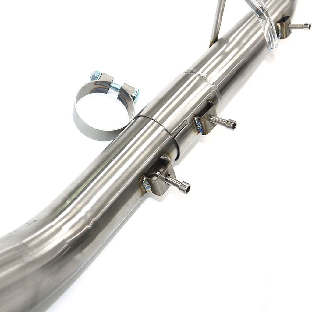 Aston Martin DBS V12 6.0T catback add Resonator Tube sus304 Valved Sport Exhaust System