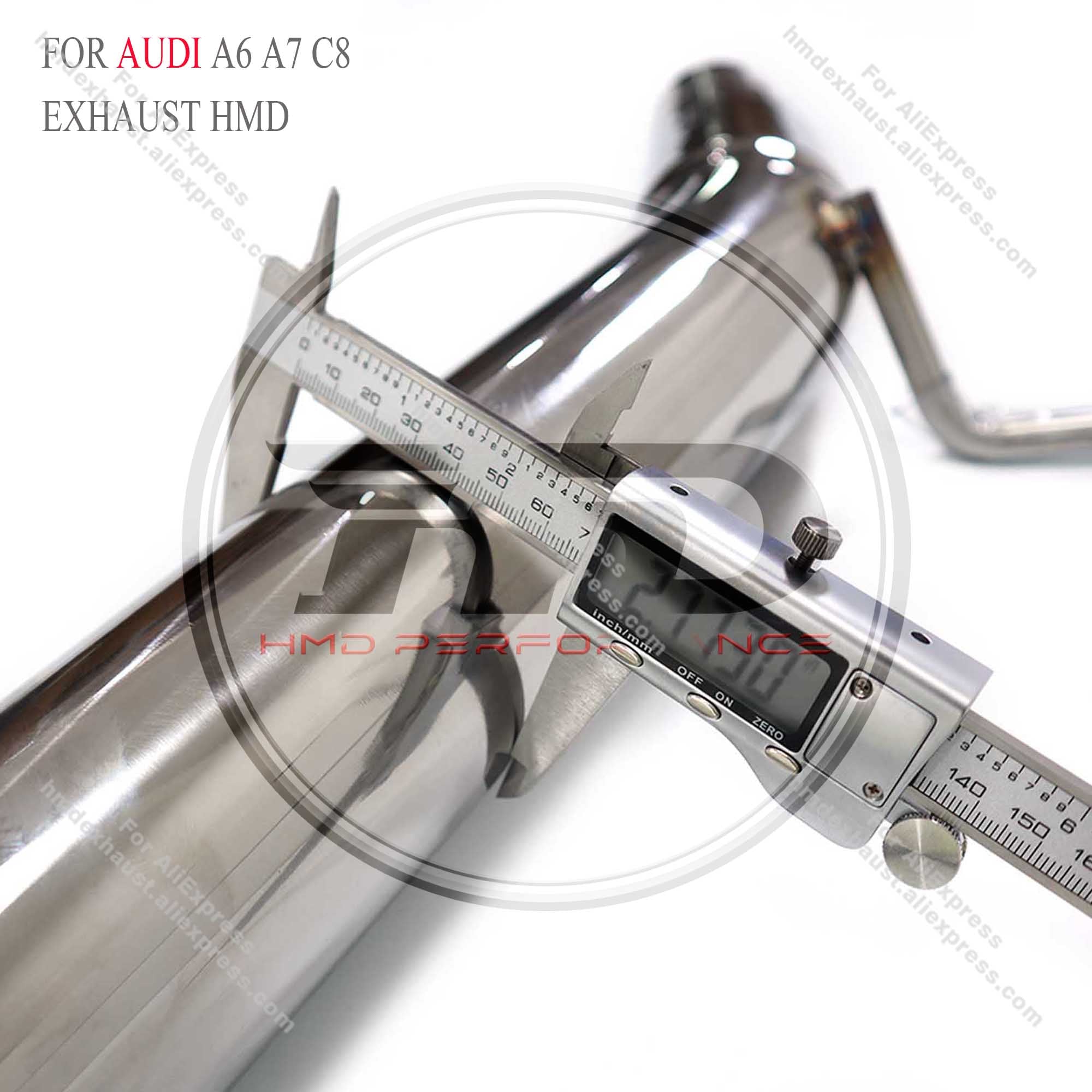 Audi A6 A7 C8 Hybrid 2.0T catback sus304 Valved Sport Exhaust System