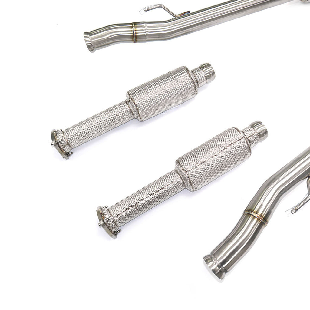 Aston Martin DBS V12 6.0T catback add Resonator Tube sus304 Valved Sport Exhaust System