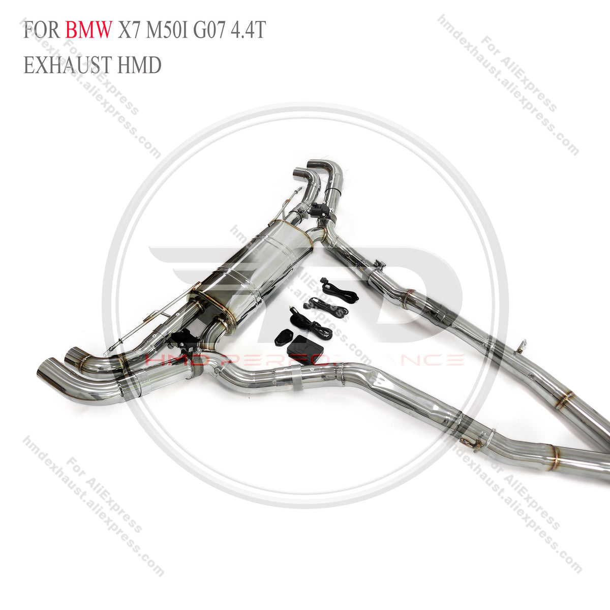 BMW X7 M50I G07 4.4T catback sus304 Valved Sport Exhaust System