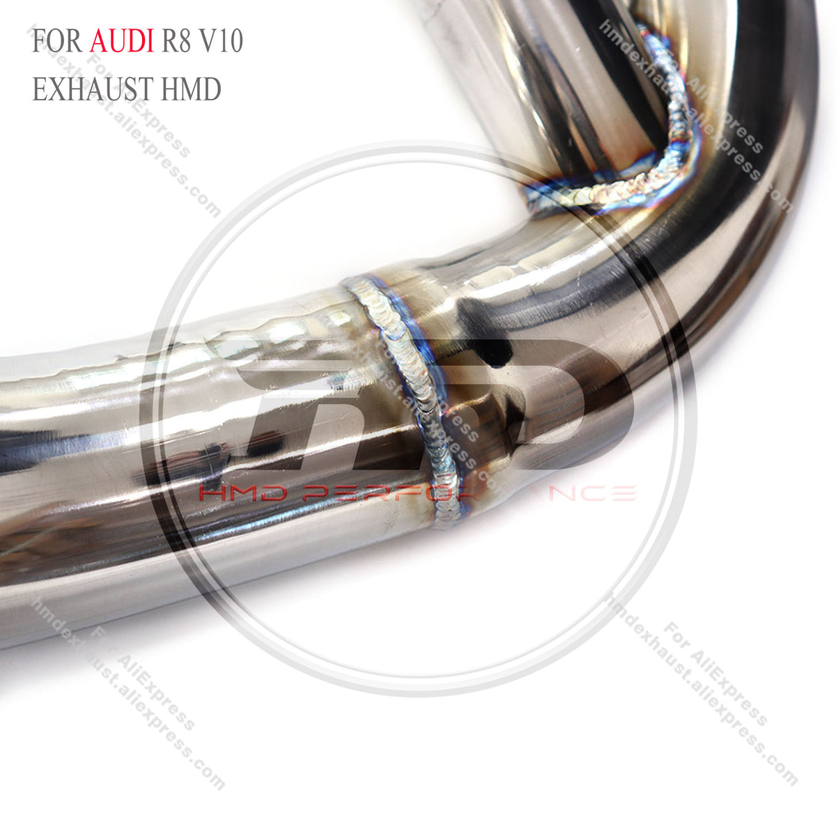 Audi R8 V10 Straight Catback  High Flow Exhaust System Minimalist Design