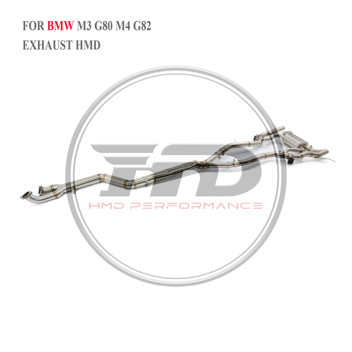 Stainless Steel Valve‑Equipped Mid‑Rear Exhaust System Single Mid Pipe For BMW M3 G80 / M4 G82