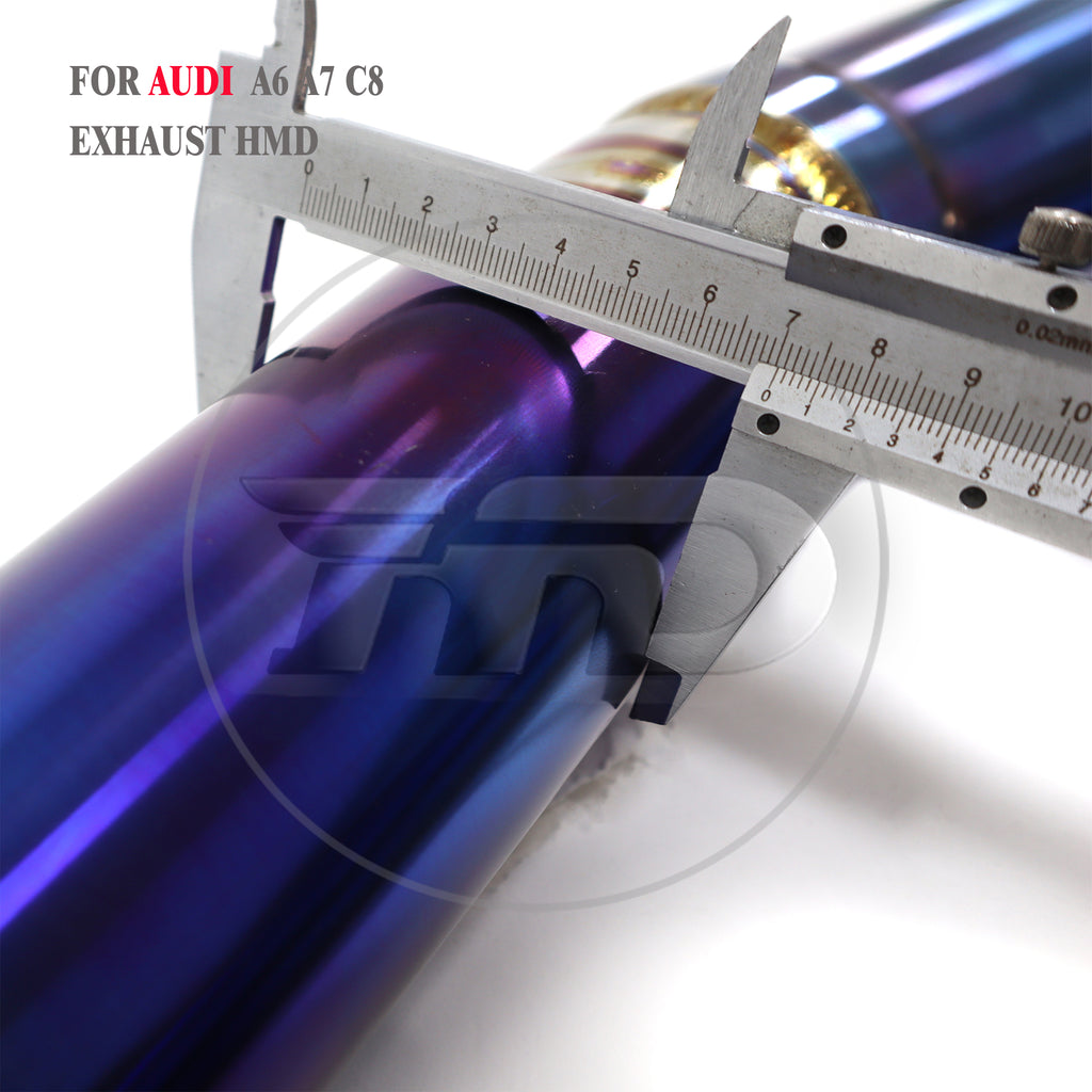 Audi A6 A7 C8 catback Titanium Valved Sport Exhaust System