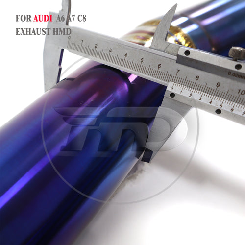 Audi A6 A7 C8 catback Titanium Valved Sport Exhaust System