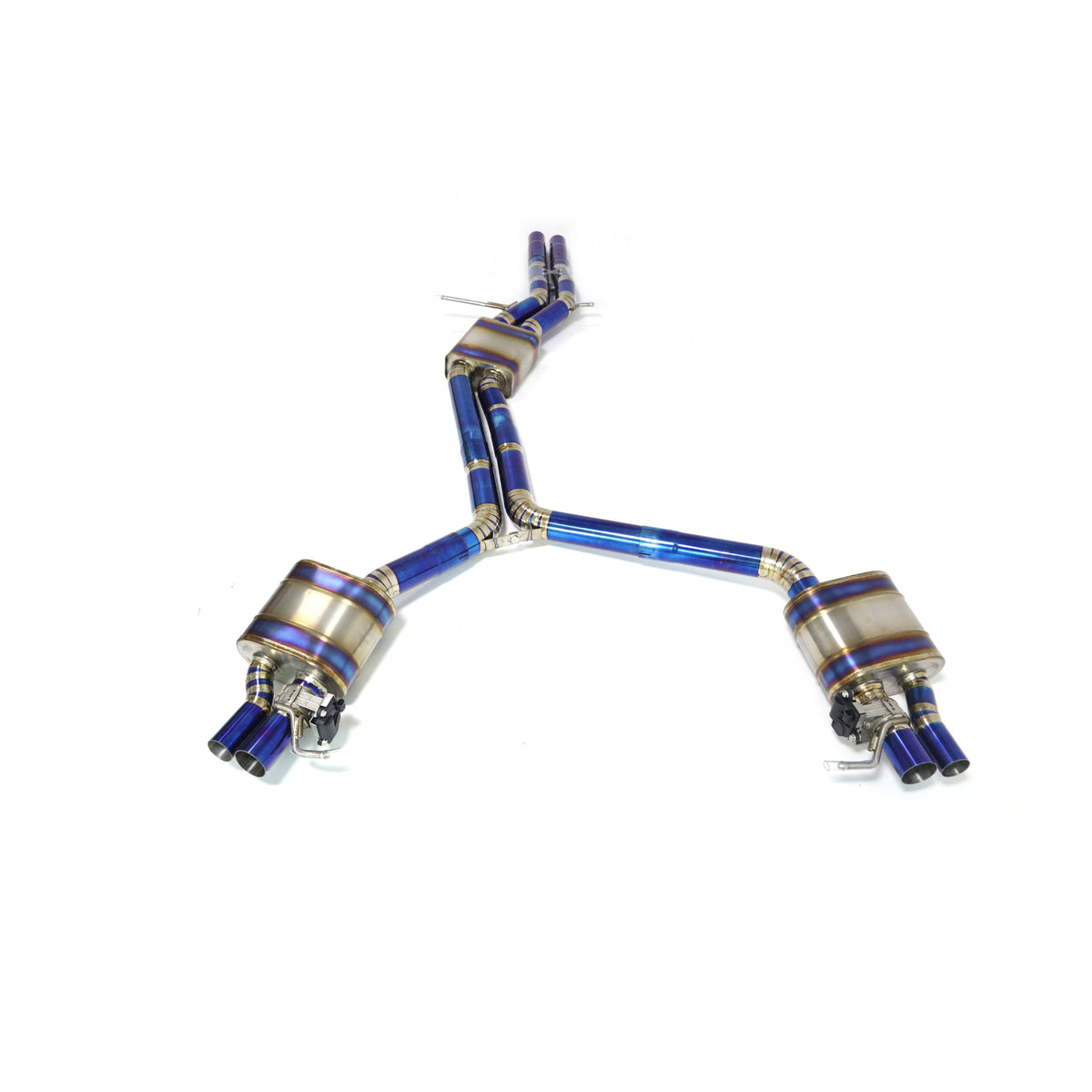Audi RS5 RS4 B8 4.2l Catback Heat‑Blued Titanium Valved Sport Exhaust System