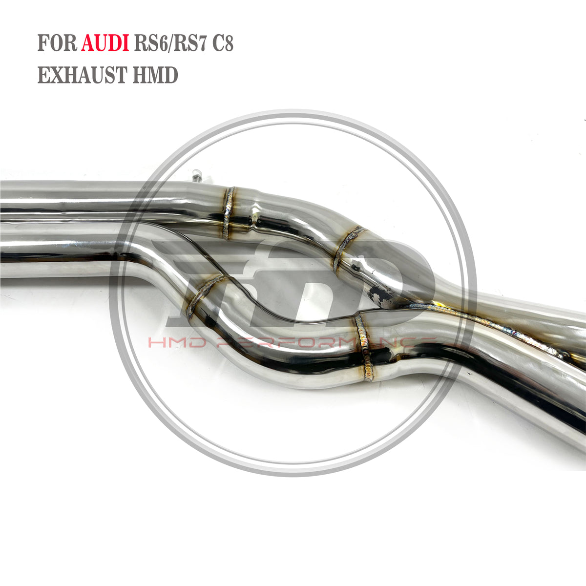 Audi RS6 RS7 C8 catback add Resonator Tube sus304 Valved Sport Exhaust System