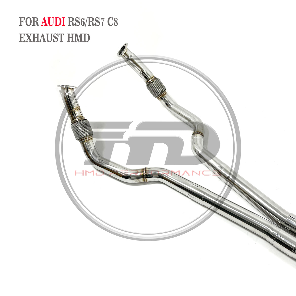 Audi RS6 RS7 C8 catback add Resonator Tube sus304 Valved Sport Exhaust System
