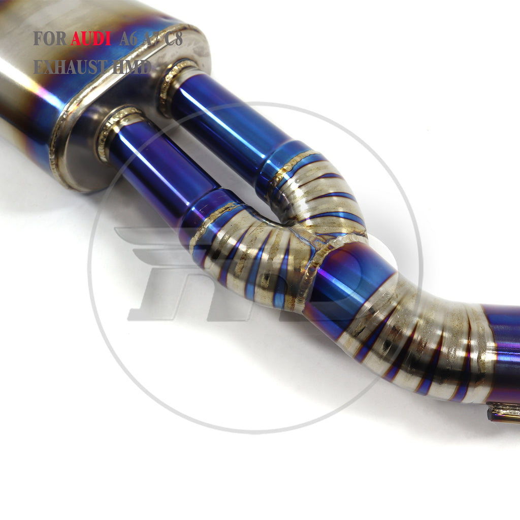 Audi A6 A7 C8 catback Titanium Valved Sport Exhaust System