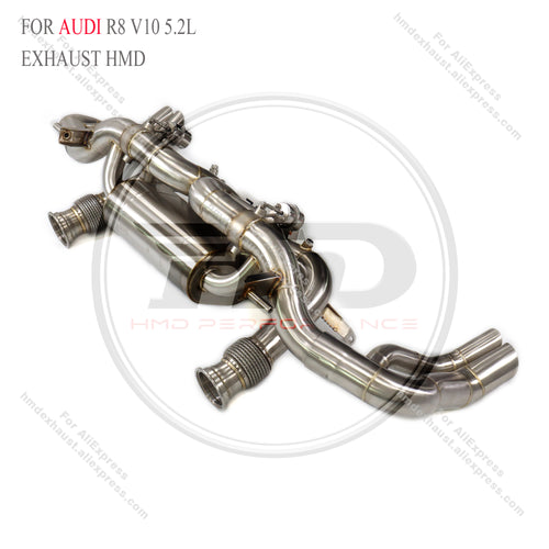Audi R8 V10 5.2L catback SUS304 High Flow Exhaust System with opf