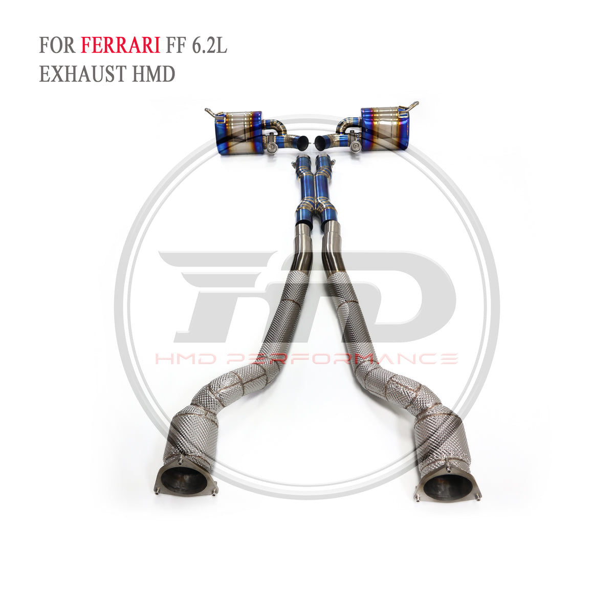Ferrari FF 6.2L catback Titanium Sport Exhaust System - 6