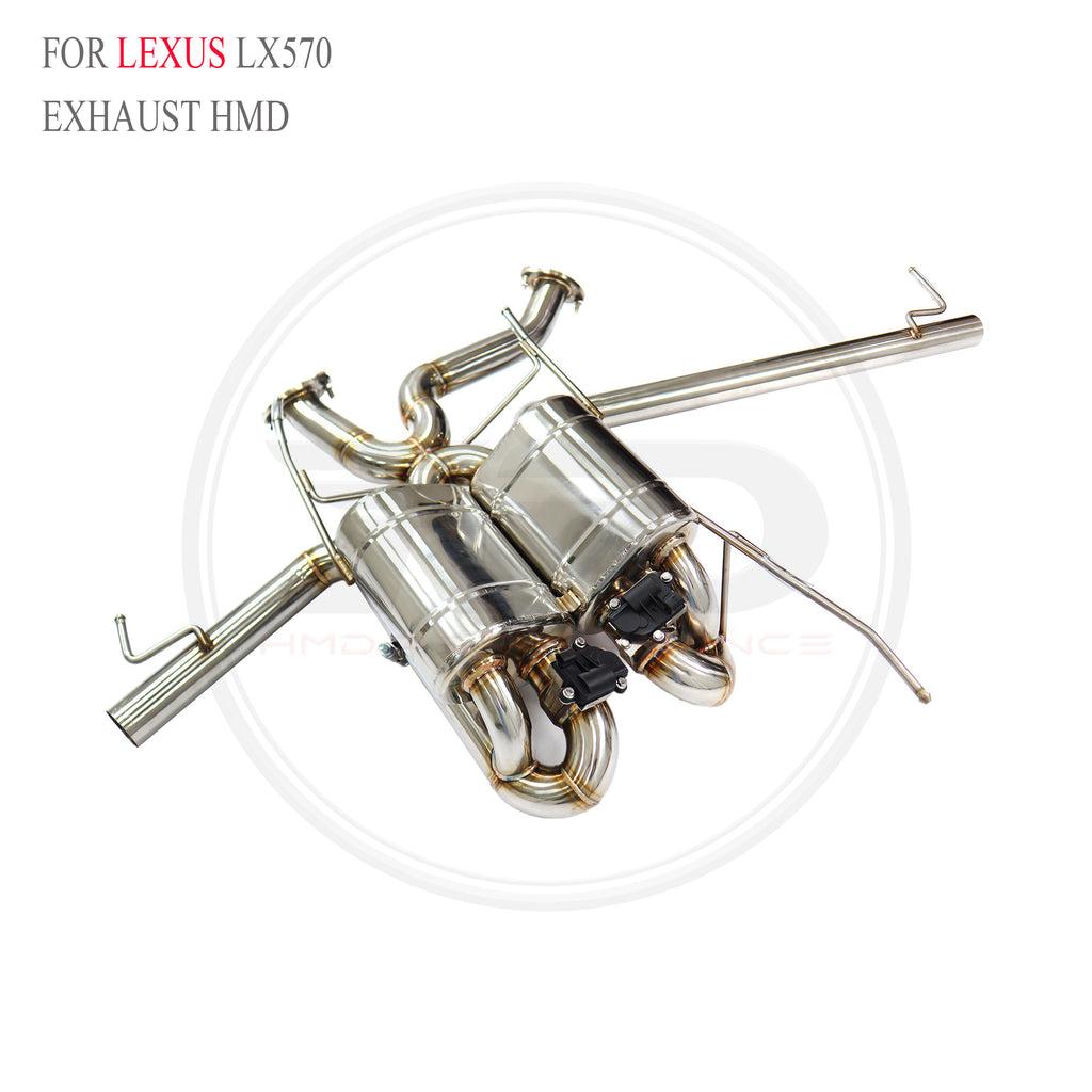 Lexus LX570 catback SUS304 Valved Sport Exhaust System - 2