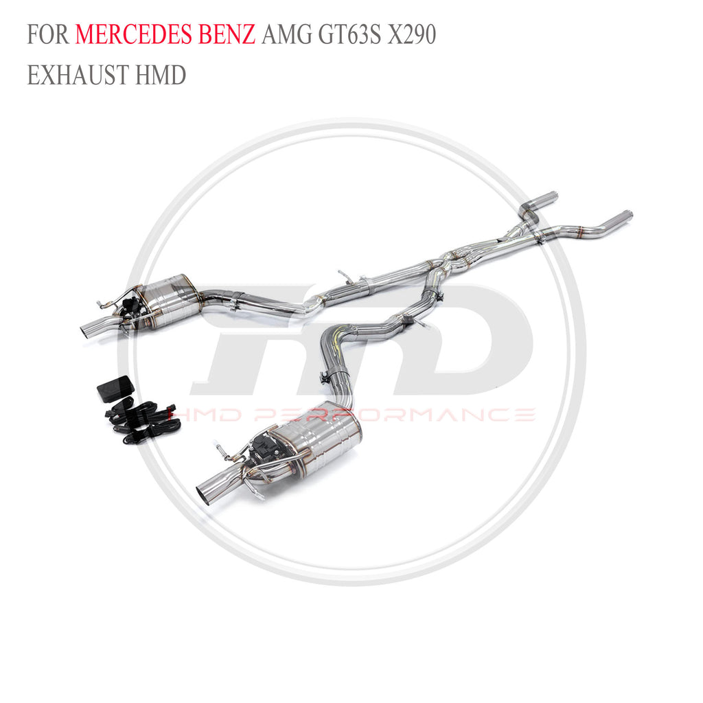 Mercedes-Benz AMG GT63S X290 catback SUS304 Racing Grade Exhaust System - 5