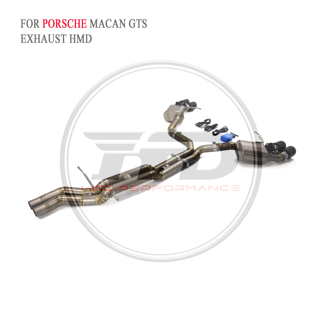 Porsche Macan GTS Valved Catback Titanium Racing Grade Exhaust System - 5