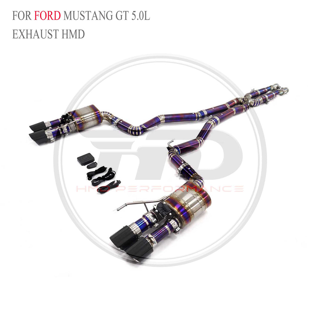 Ford Mustang GT 5.0L catback Titanium Racing Grade Exhaust System - 4