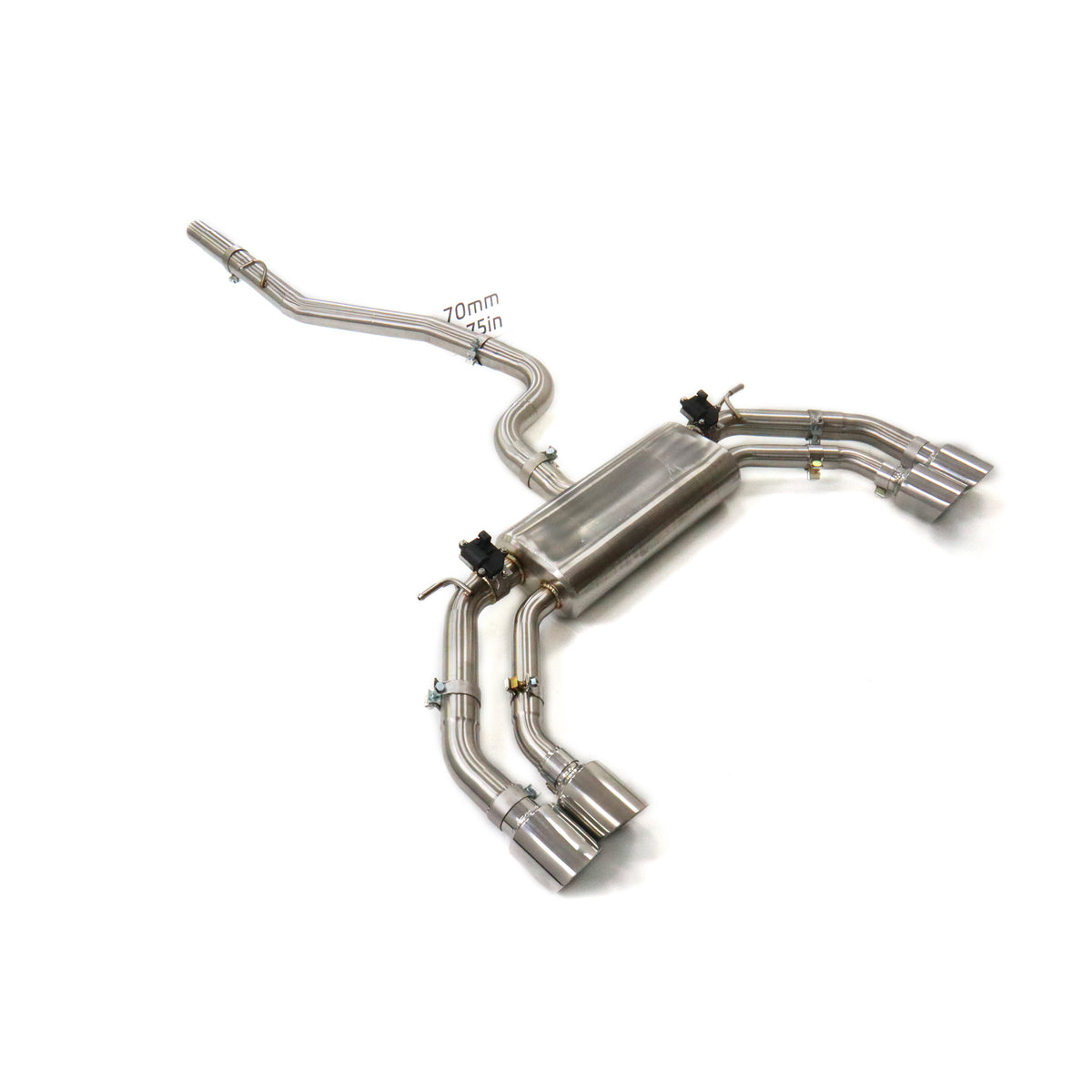 Volkswagen Tiguan AWD 2.0T catback SUS304 Valved Sport Exhaust System - 1