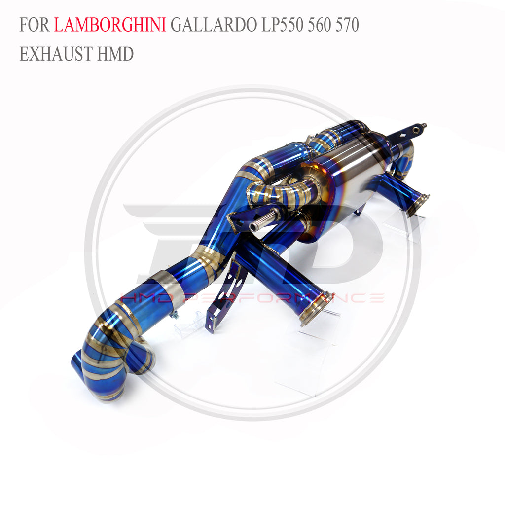 Lamborghini Gallardo LP550 560 570 Valved Catback Titanium Racing Grade Exhaust System - 2