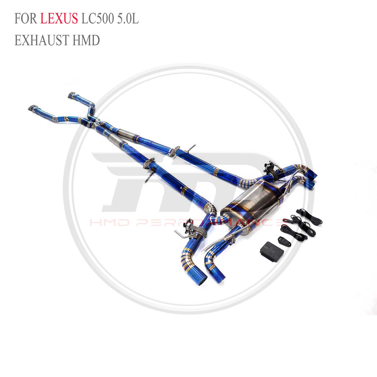 Lexus LC500 5.0L catback Titanium Sport Exhaust System - 3