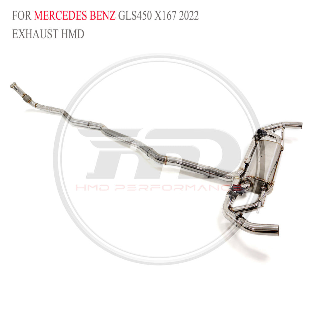 Mercedes-Benz GLS450 X167 2022 catback SUS304 Sport Exhaust System - 5