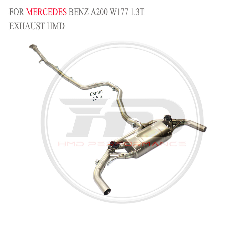Mercedes-Benz A200 W177 1.3T catback SUS304 Sport Exhaust System - 4