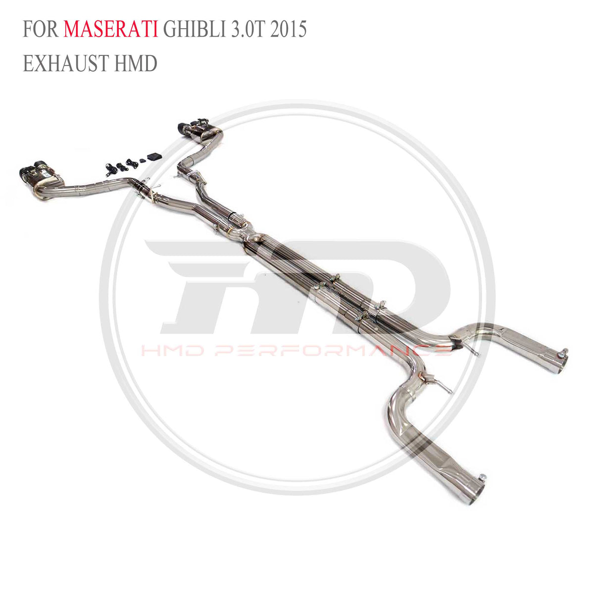 Maserati Ghibli 3.0T 2015 catback SUS304 Sport Exhaust System - 4