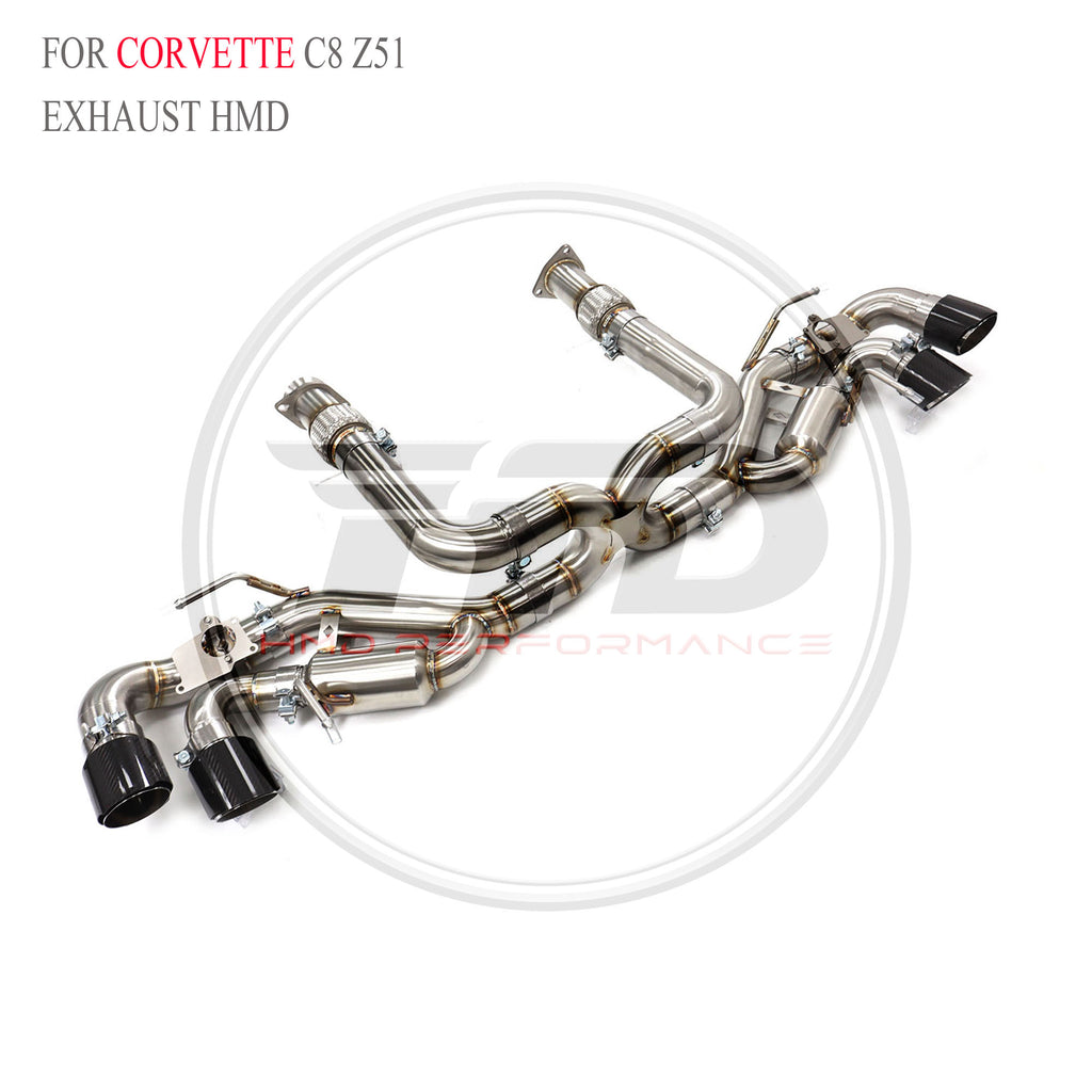 Corvette C8 Z51 catback SUS304 Valved Sport Exhaust System - 6