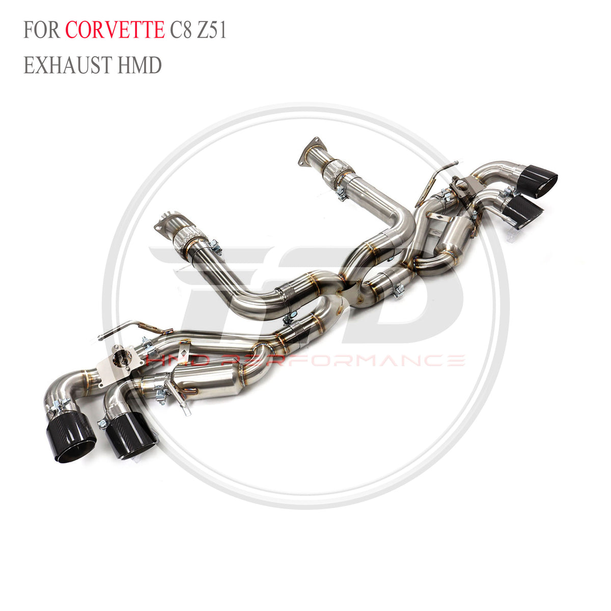 Corvette C8 Z51 catback SUS304 Valved Sport Exhaust System - 6