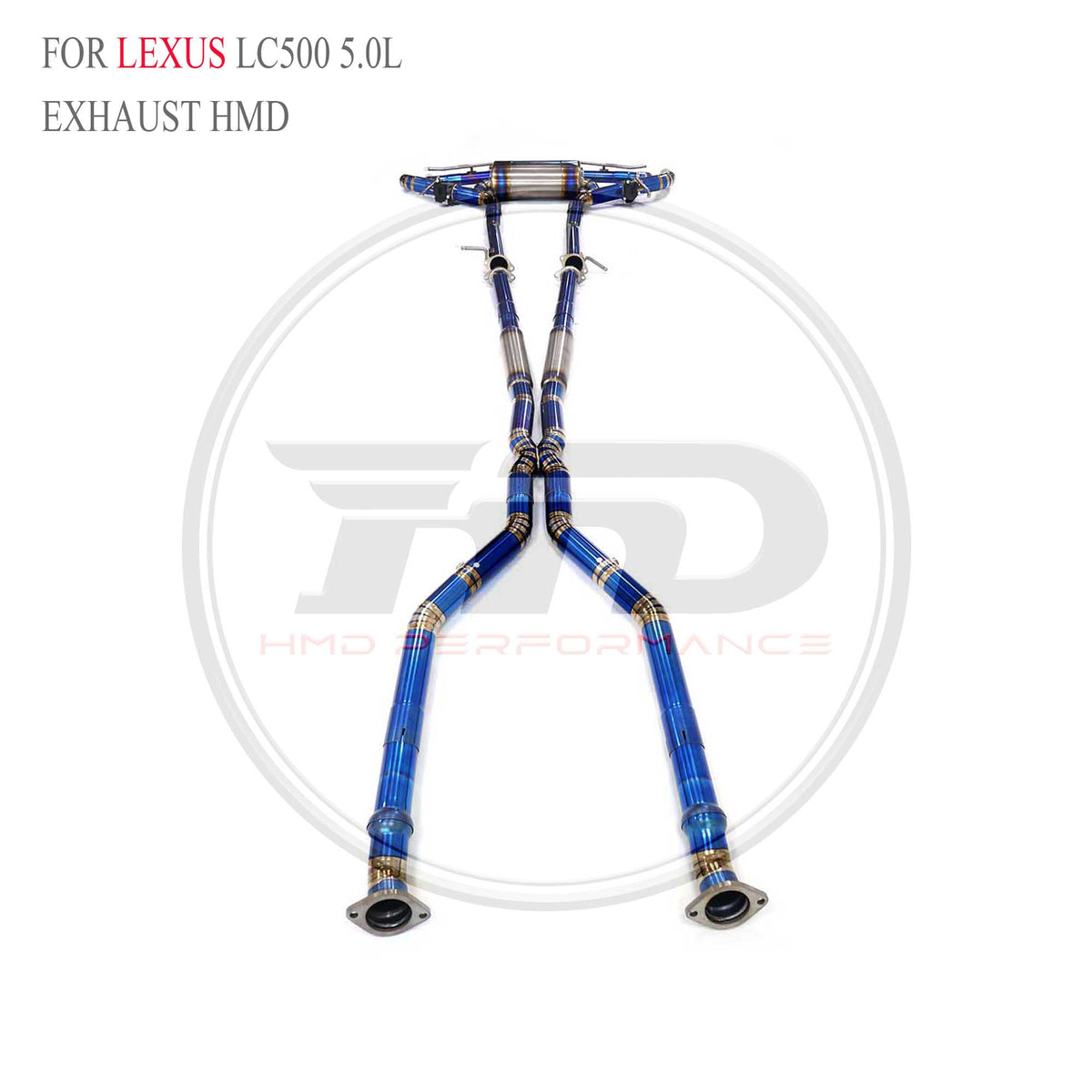 Lexus LC500 5.0L catback Titanium Sport Exhaust System - 4