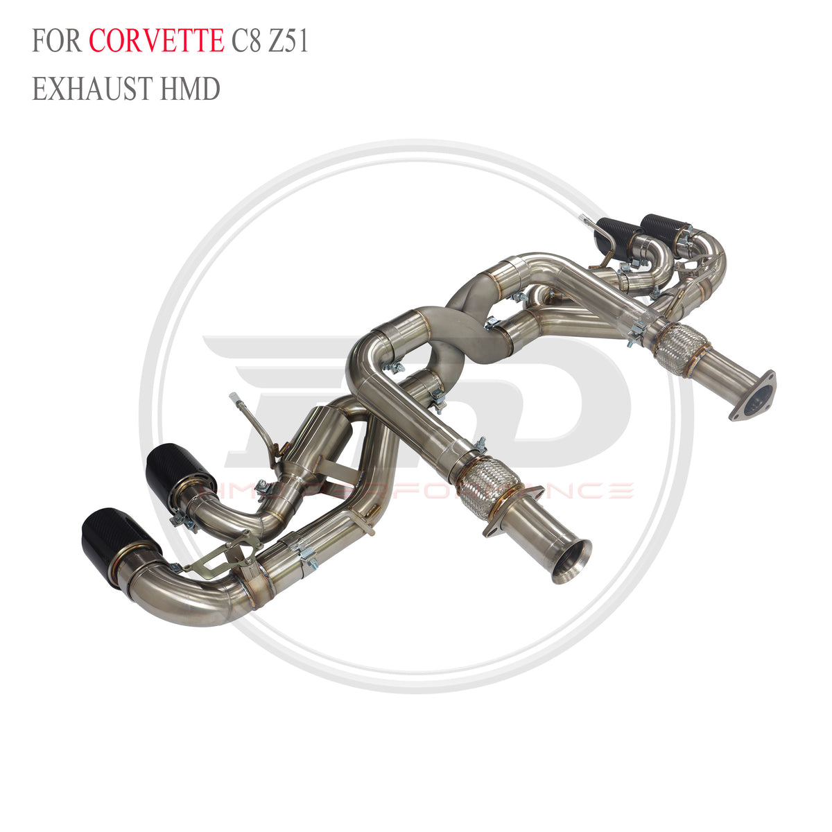 Corvette C8 Z51 Valved Axle-Back SUS304 Racing Grade Exhaust System - 3