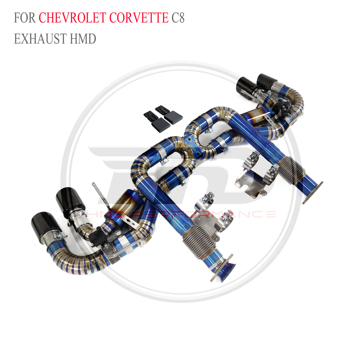 Corvette C8 Valved Axle-Back Titanium Racing Grade Exhaust System - 4