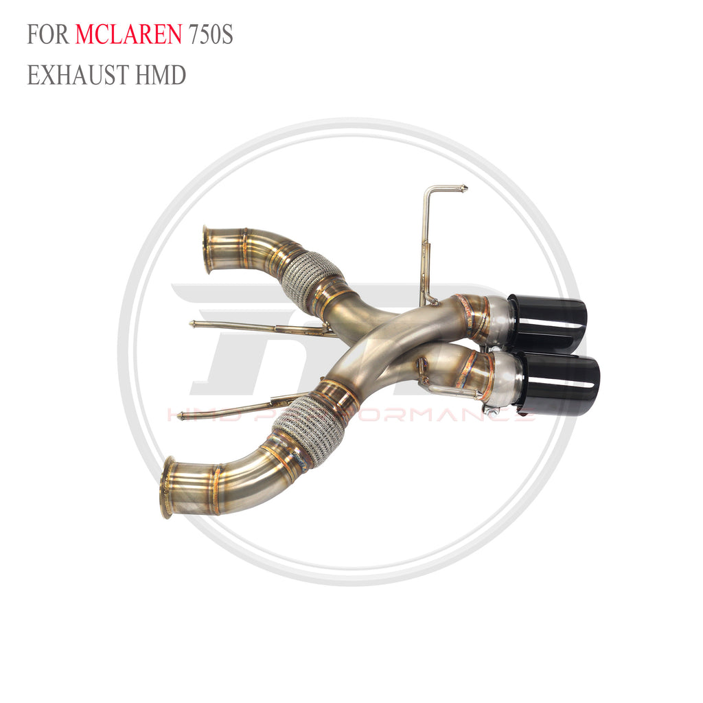 McLaren 750S Straight Axle-Back SUS304 Racing Grade Exhaust System - 5