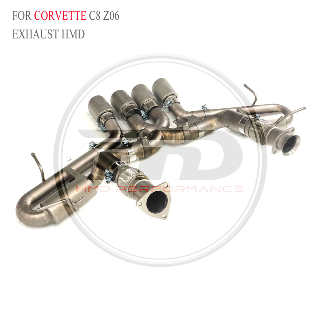 Corvette C8 Z06 catback Titanium Valved Sport Exhaust System - 6
