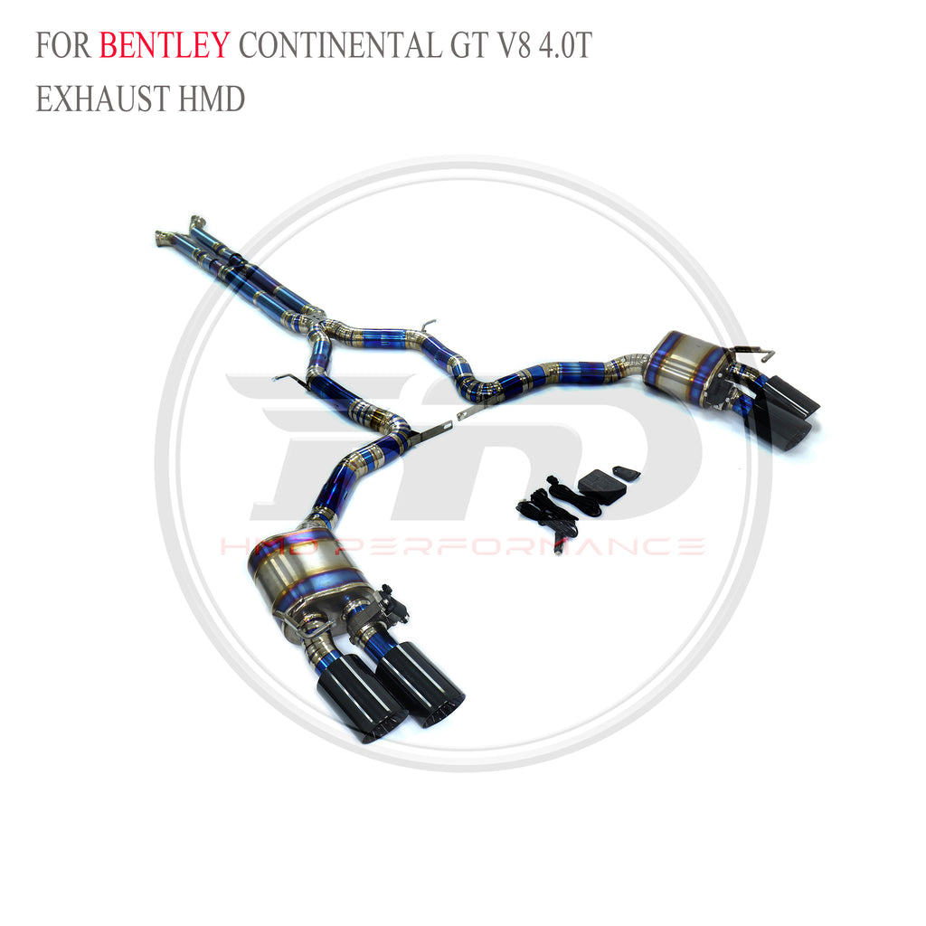 Bentley Continental GT V8 4.0T 2022 catback Titanium Valved Sport Exhaust System - 5