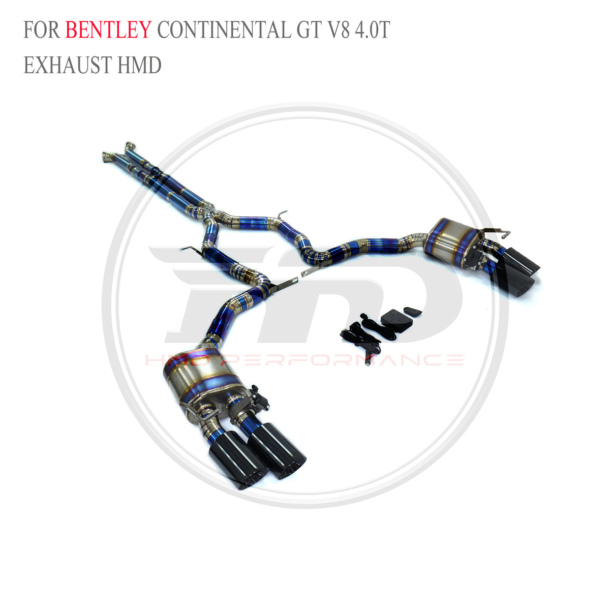 Bentley Continental GT V8 4.0T 2022 catback Titanium Valved Sport Exhaust System - 5