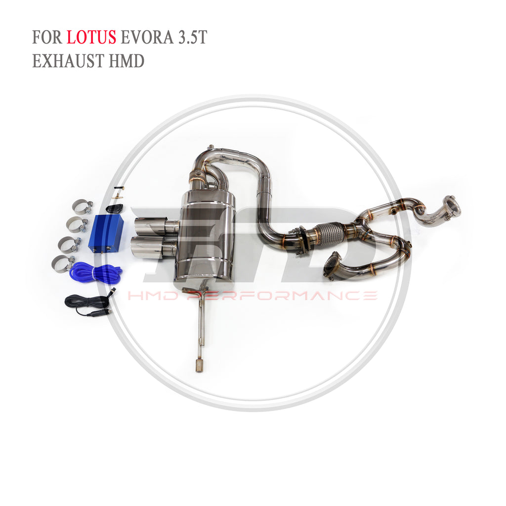 Lotus Evora 3.5T Full Set Valved Catback SUS304 Racing Grade Exhaust System - 6