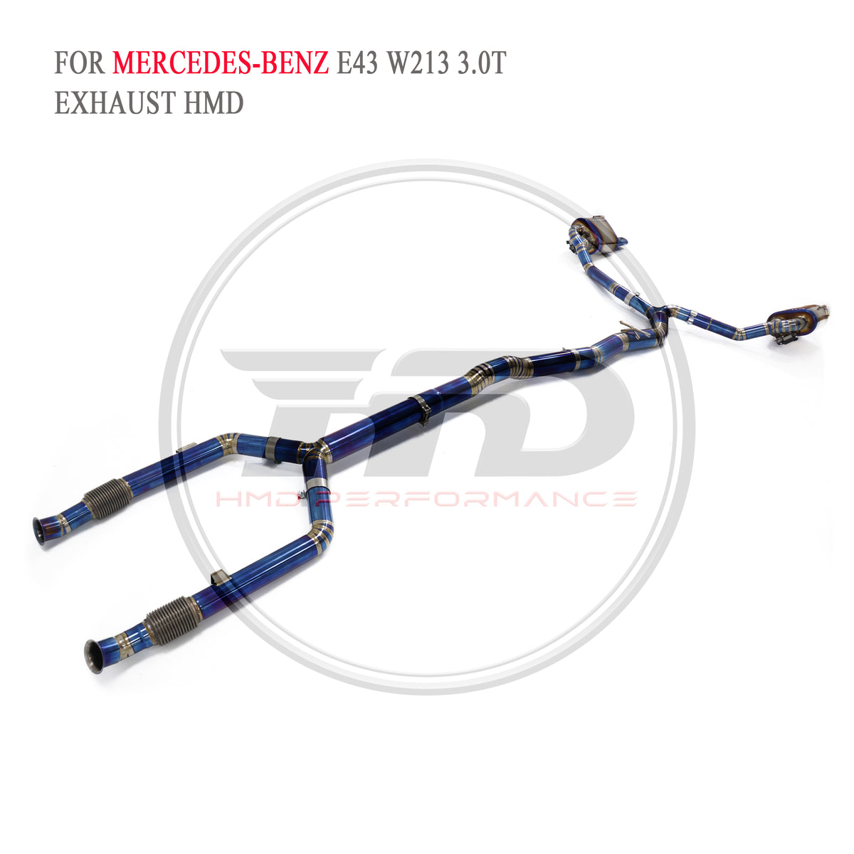 Mercedes-Benz E43 W213 3.0T Valved Catback Titanium Racing Grade Exhaust System - 6