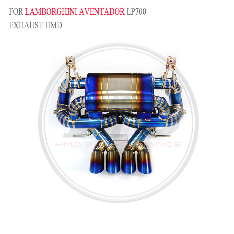 Lamborghini Aventador LP700 Valved Catback Titanium Racing Grade Exhaust System - 5