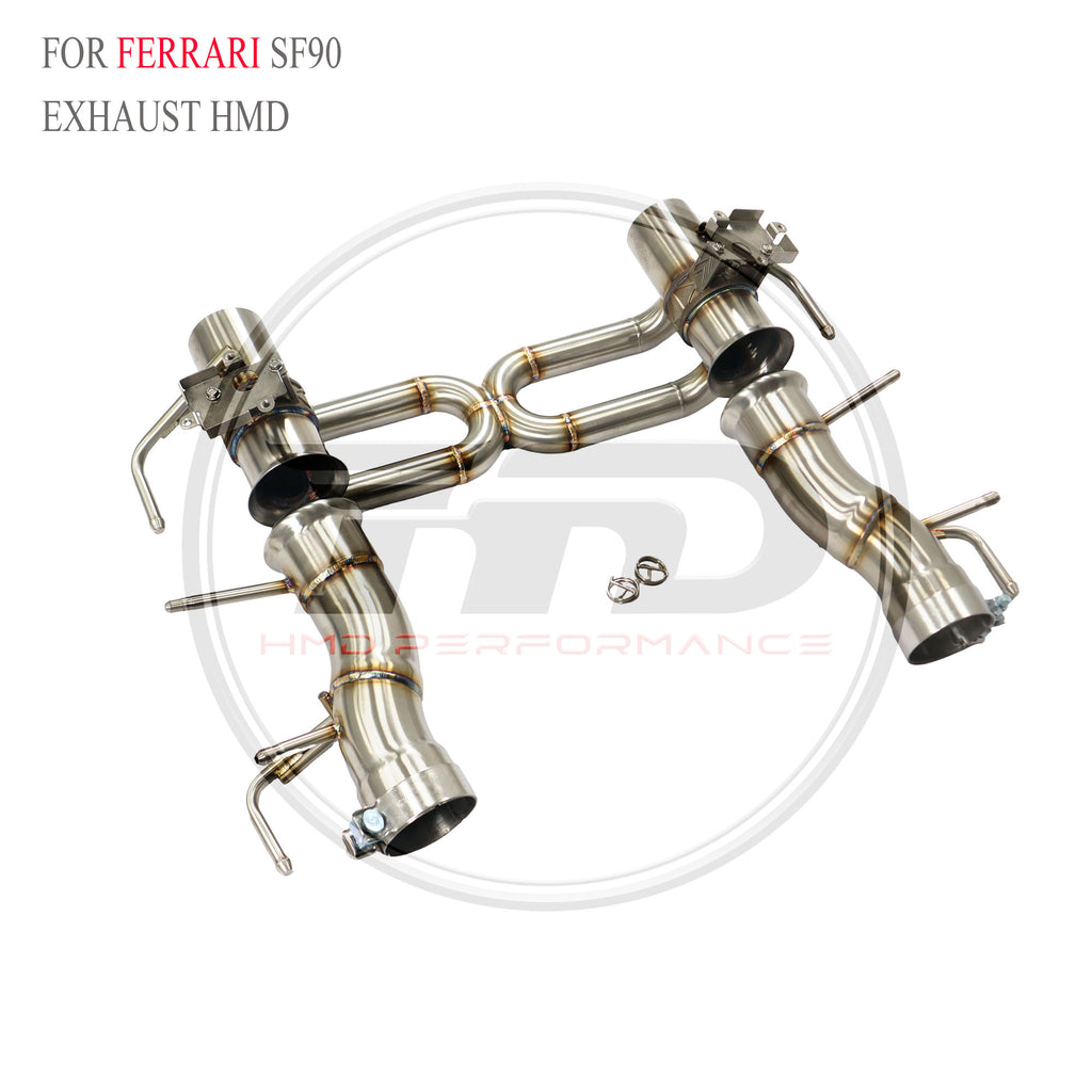 Ferrari SF90 catback SUS304 Valved Sport Exhaust System - 6