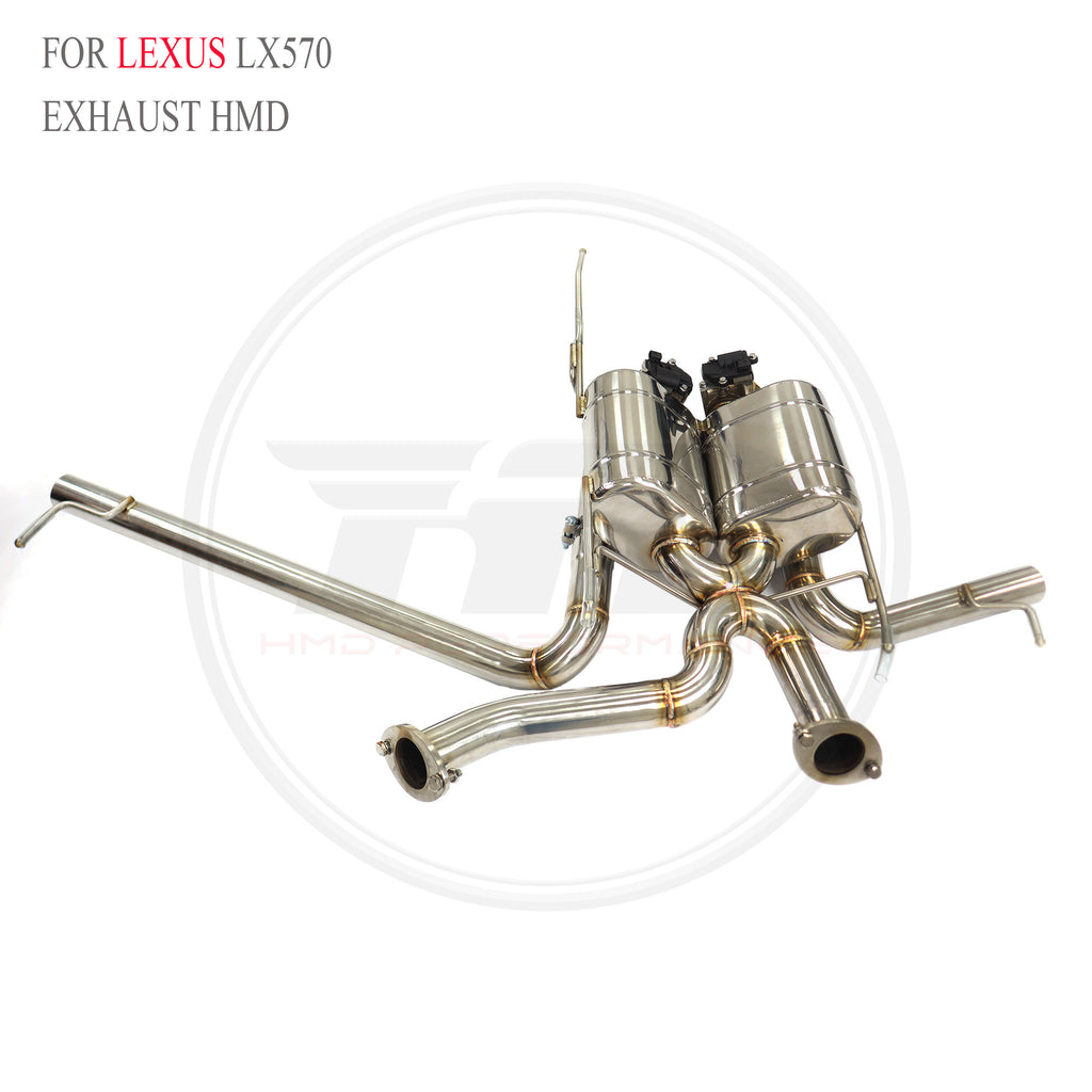 Lexus LX570 catback SUS304 Valved Sport Exhaust System - 5