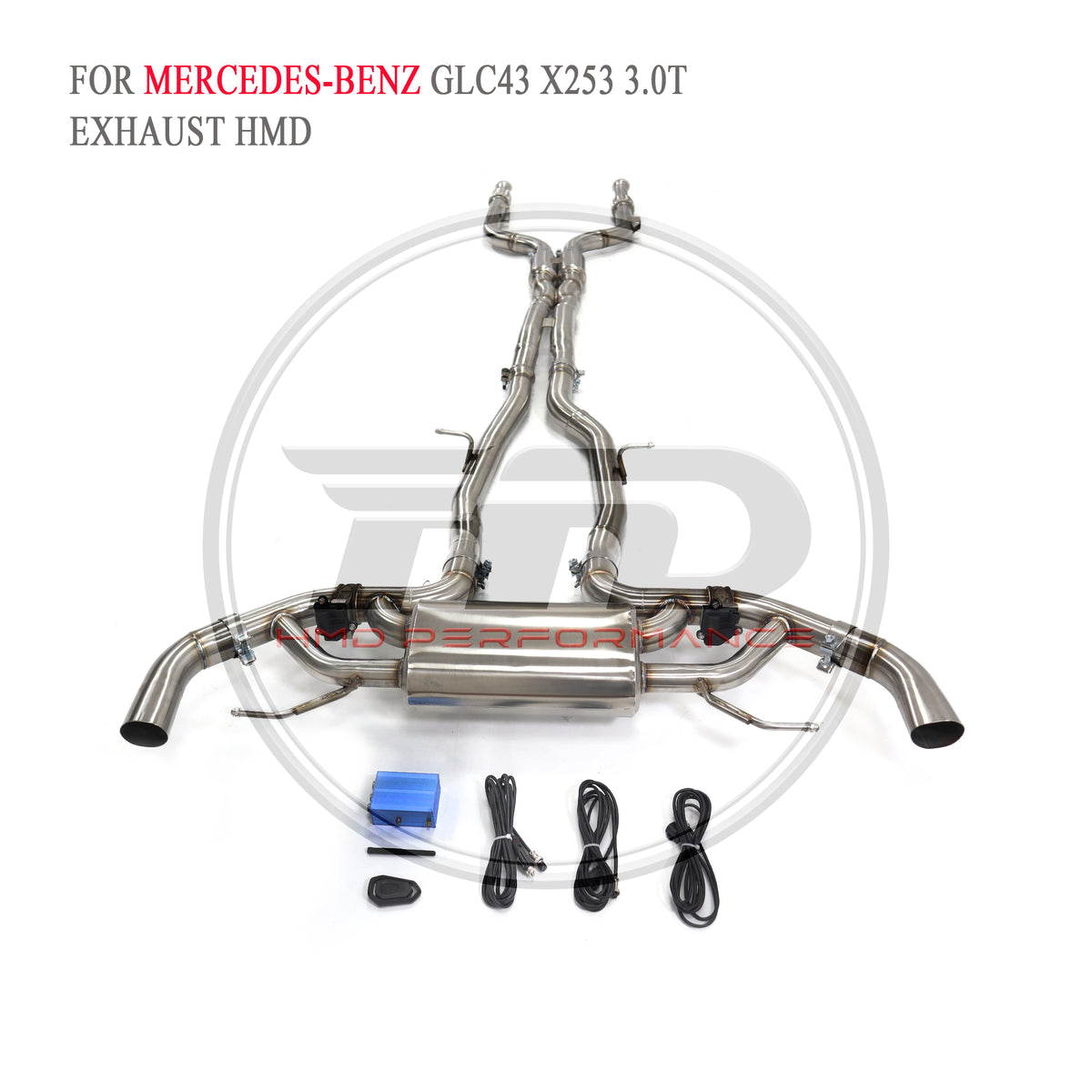 Mercedes-Benz GLC43 X253 3.0T Valved Catback SUS304 Racing Grade Exhaust System - 4