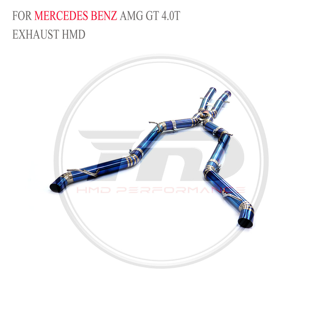 Mercedes-Benz AMG GT 4.0T Straight Catback Titanium Racing Grade Exhaust System - 5