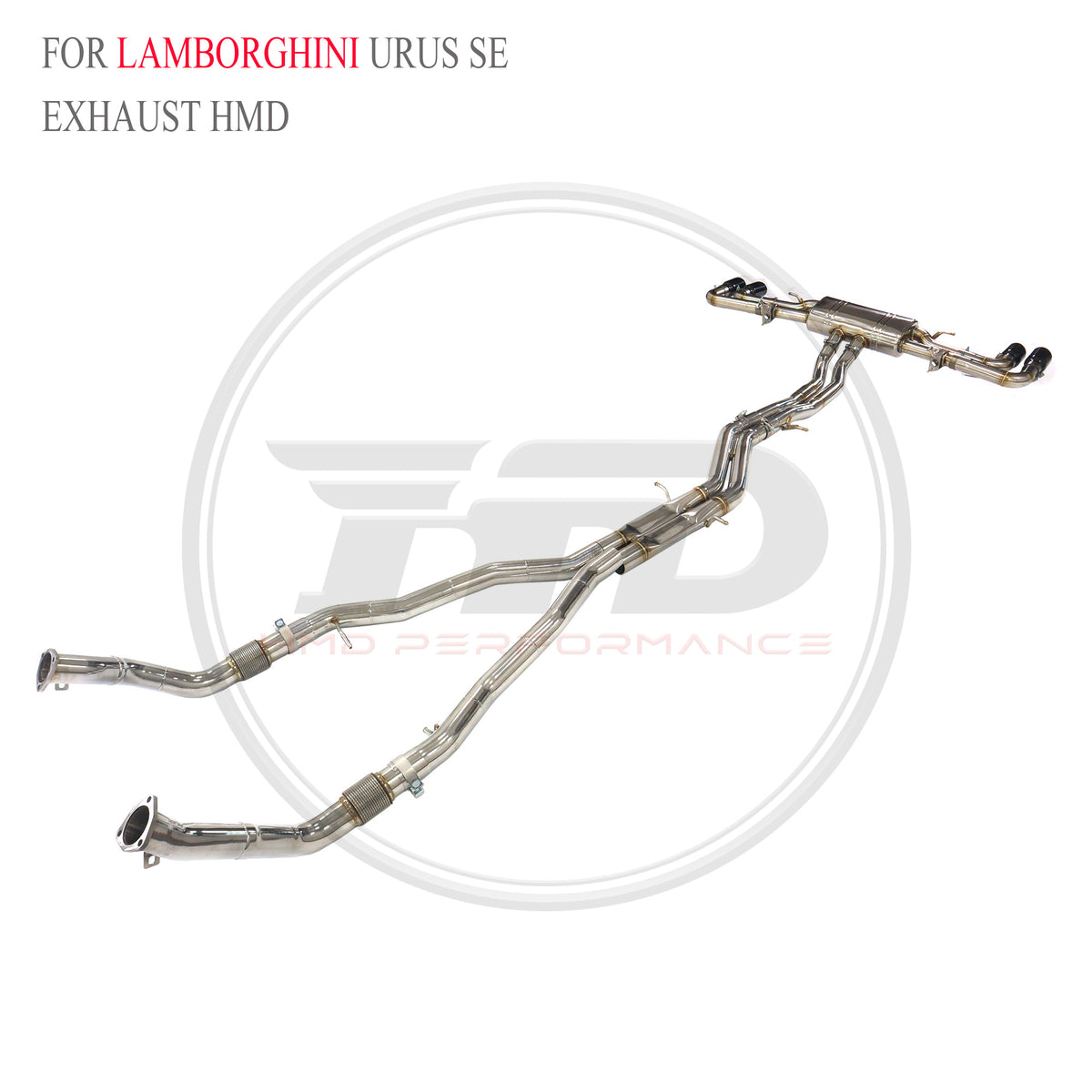 Lamborghini URUS SE Full Set Valved Catback SUS304 Racing Grade Exhaust System - 4
