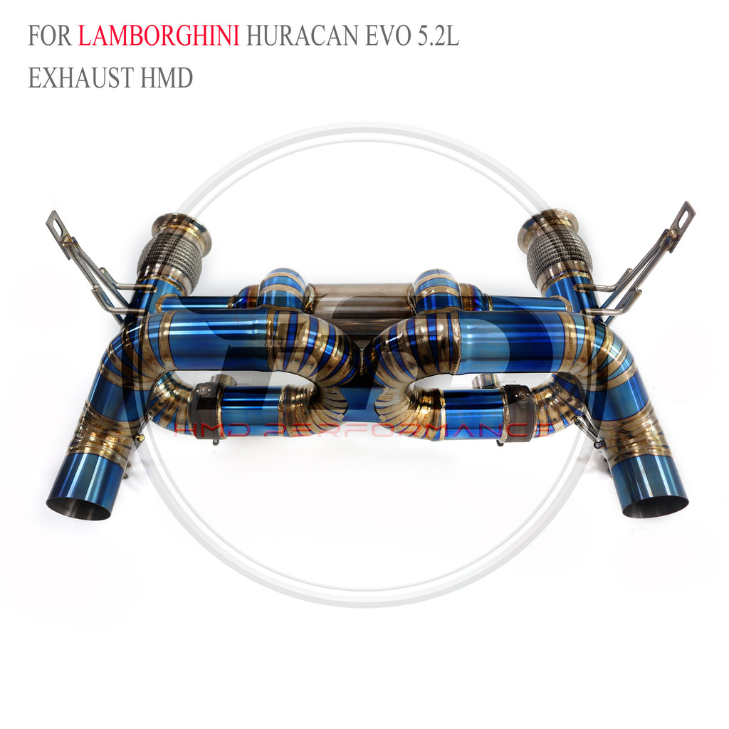 Lamborghini Huracan EVO 5.2L catback Titanium Valved Sport Exhaust System - 2
