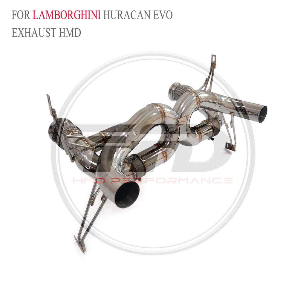 Lamborghini Huracan EVO Straight Catback SUS304 Racing Grade Exhaust System - 4