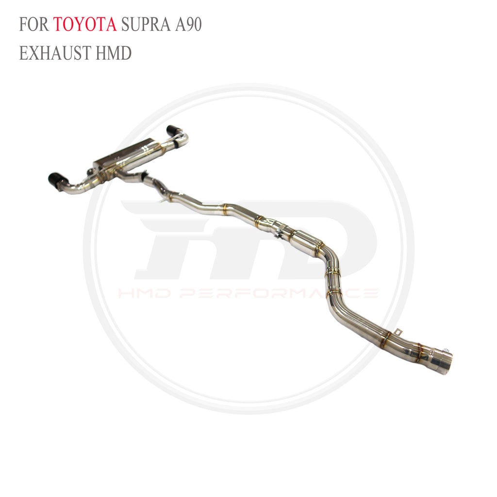 Toyota Supra A90 2.0T catback SUS304 Valved Sport Exhaust System - 5
