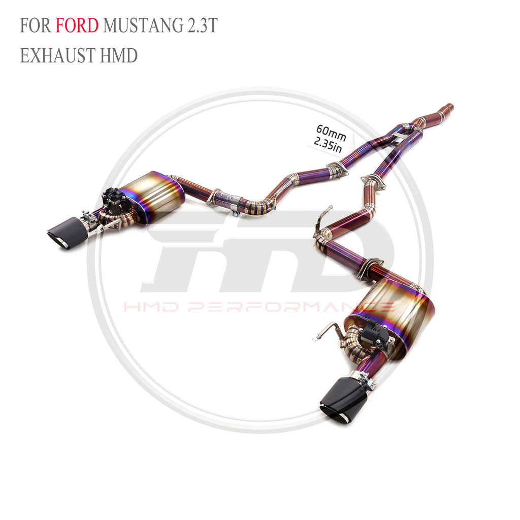 Ford Mustang 2.3T Valved Catback Titanium Racing Grade Exhaust System - 3