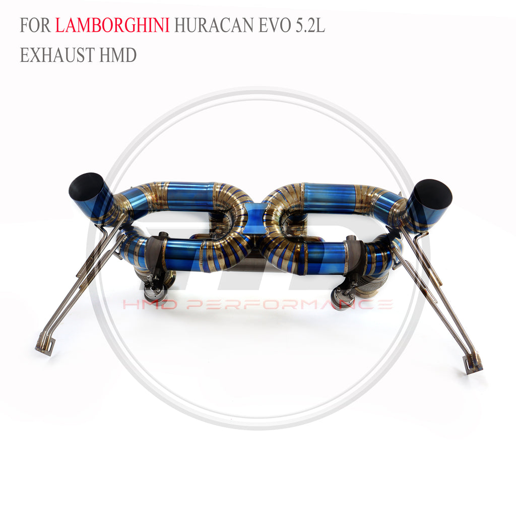 Lamborghini Huracan EVO 5.2L catback Titanium Valved Sport Exhaust System - 5