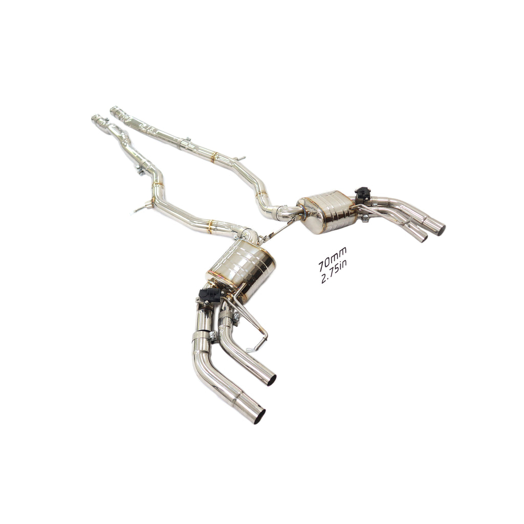 Mercedes-Benz S500 C217 4.7T Valved Catback SUS304 Racing Grade Exhaust System - 1