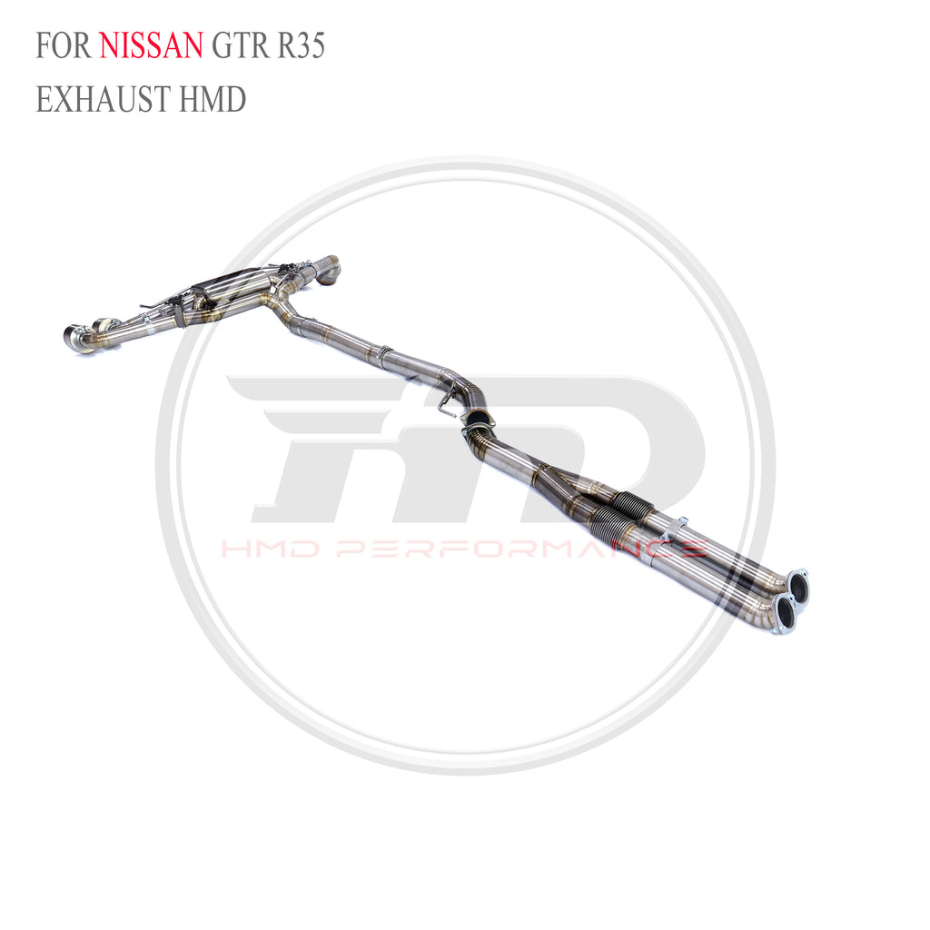 Nissan GTR R35 Valved Catback Titanium Racing Grade Exhaust System - 6